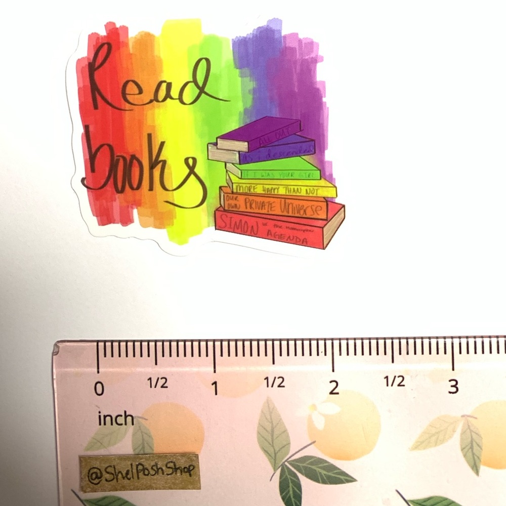 Books Vinyl Sticker - Picture 2 of 2